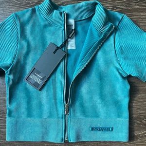 Bo+Tee Crop Top - S - Teal